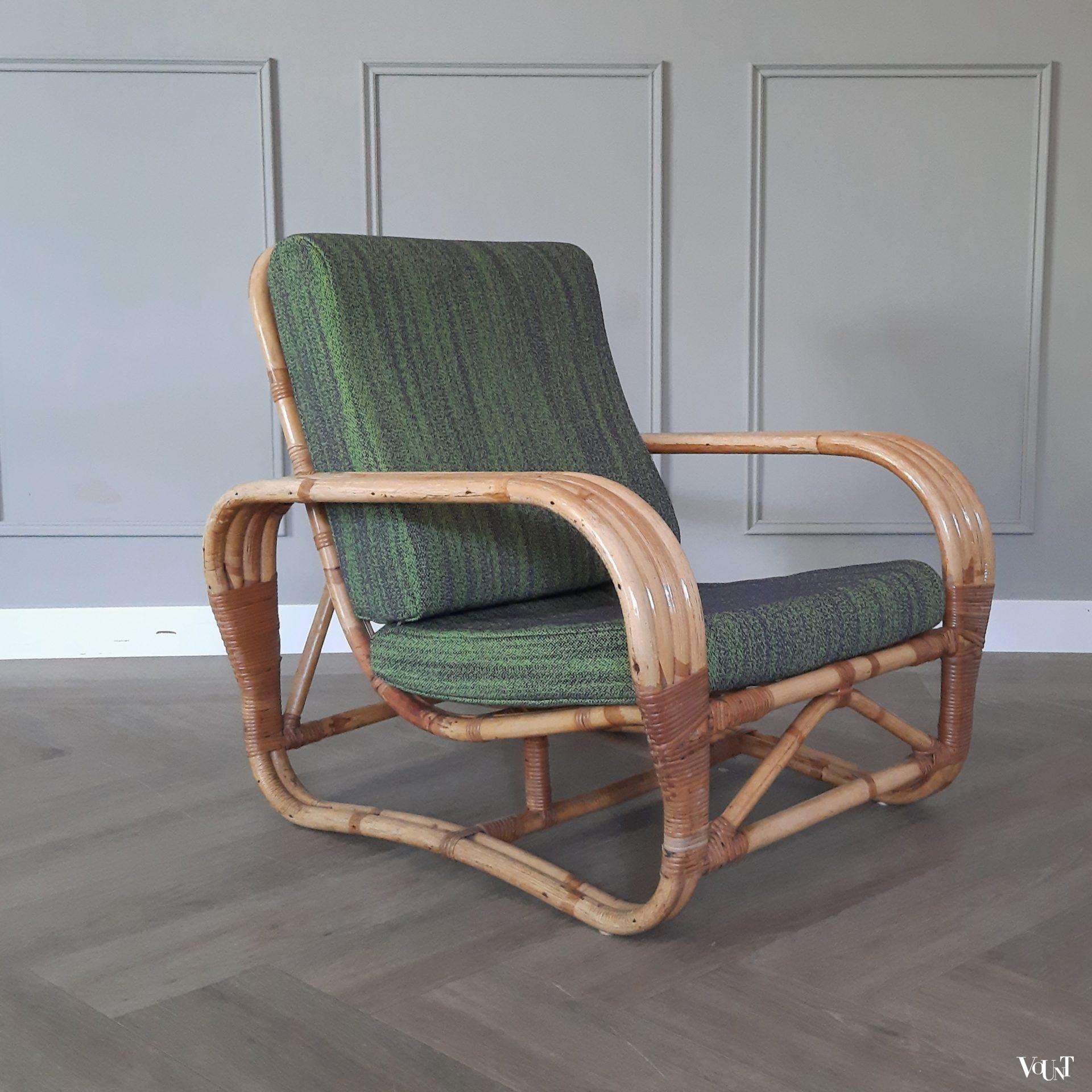 Rotan fauteuil, jaren '40