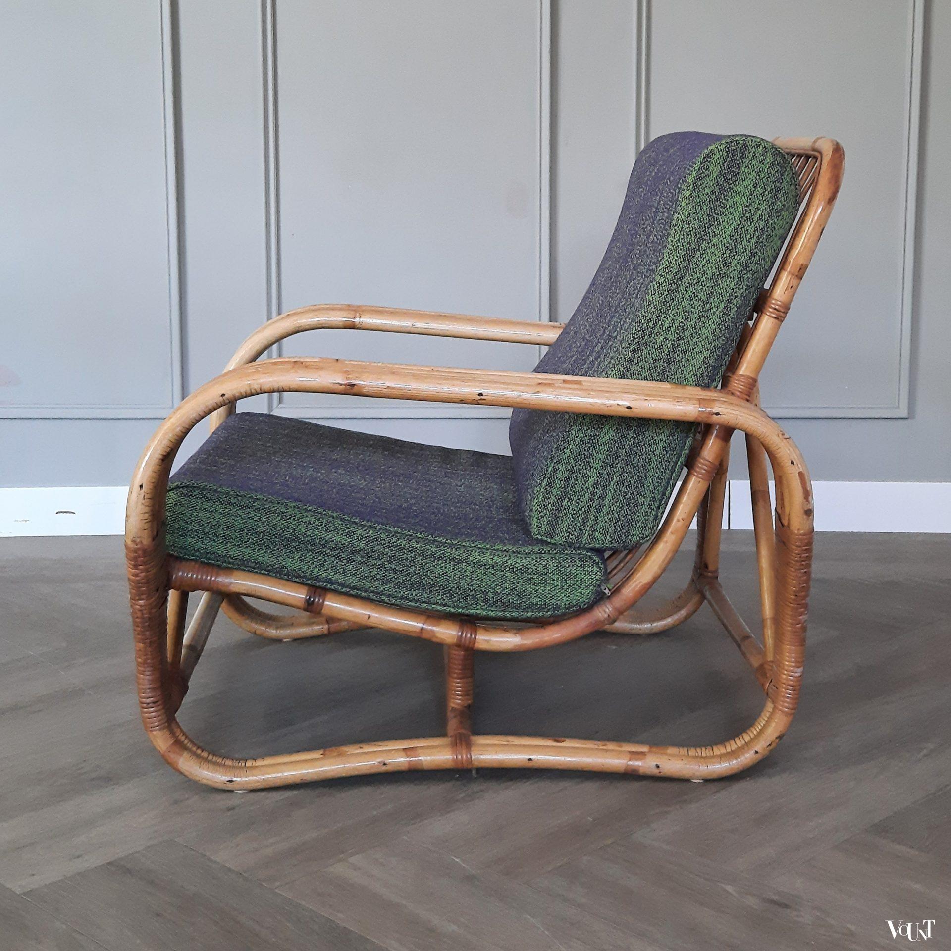 Rotan fauteuil, jaren '40