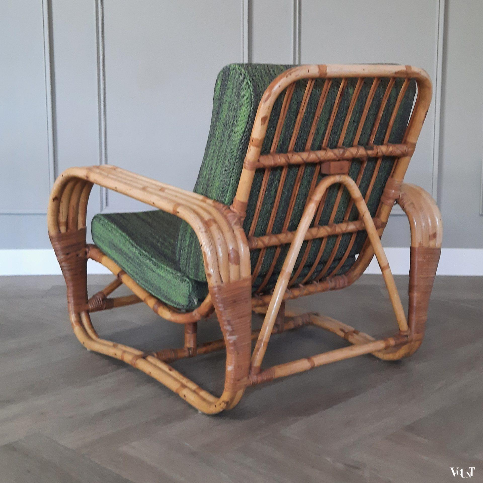 Rotan fauteuil, jaren '40