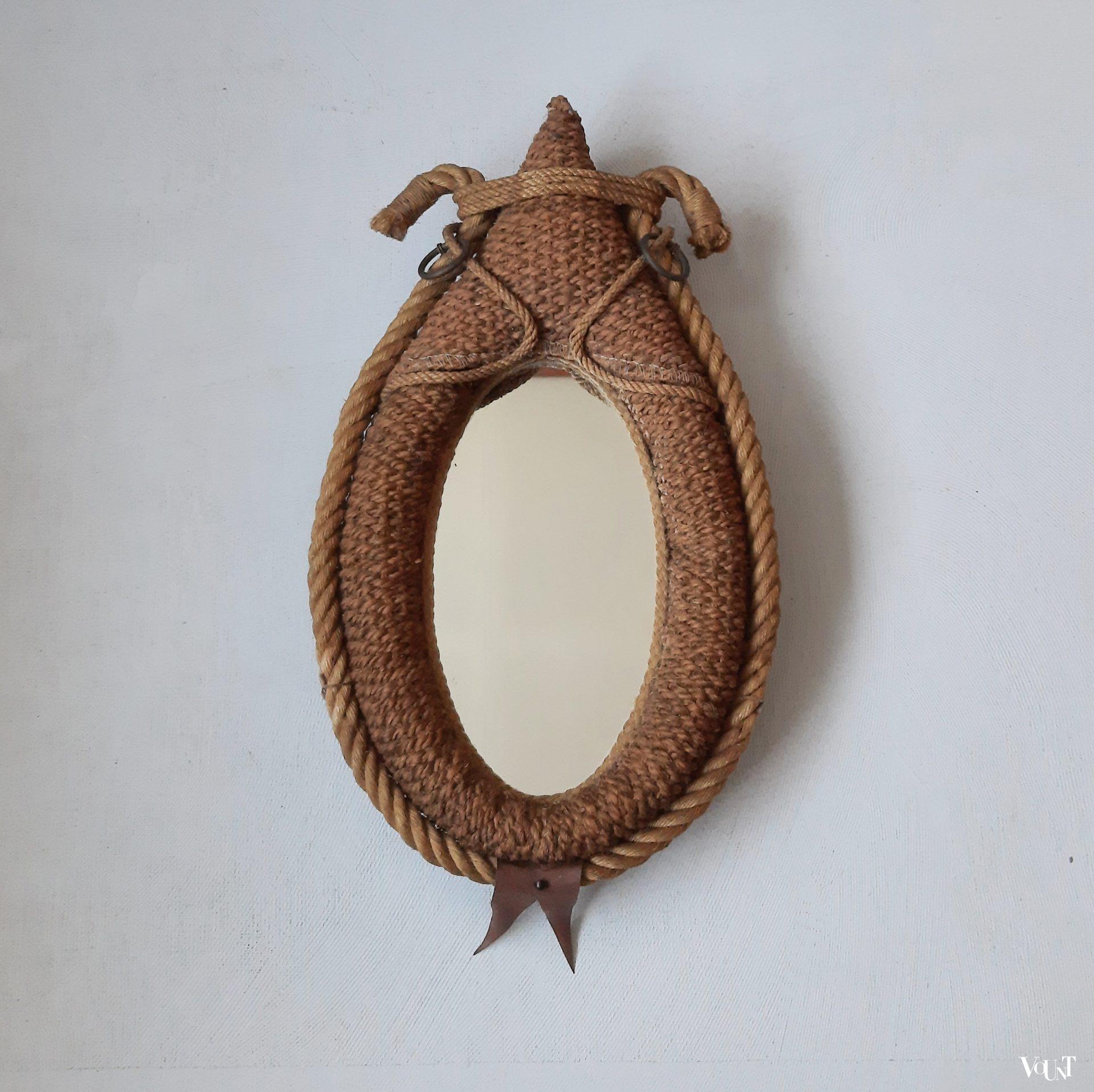 Gareel van touw met spiegel, Frankrijk, jaren '50/'60