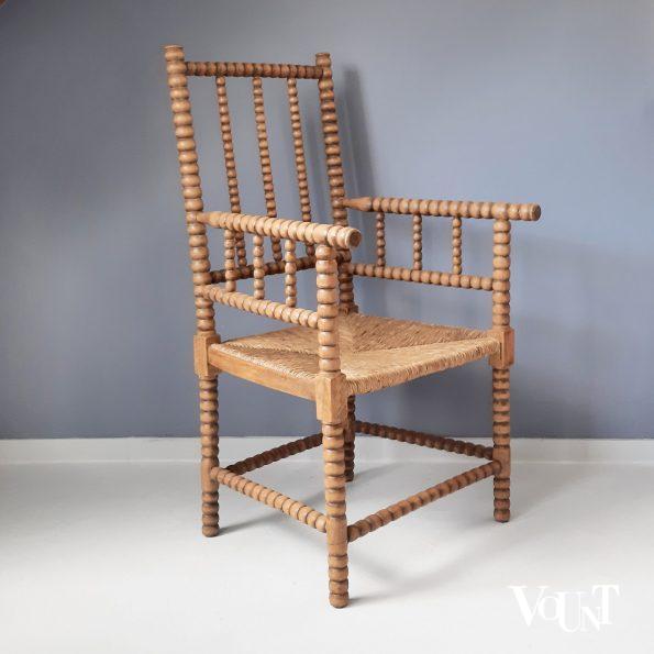 Nederlandse knobbelstoel of bobbin chair, 1e helft 20e eeuw