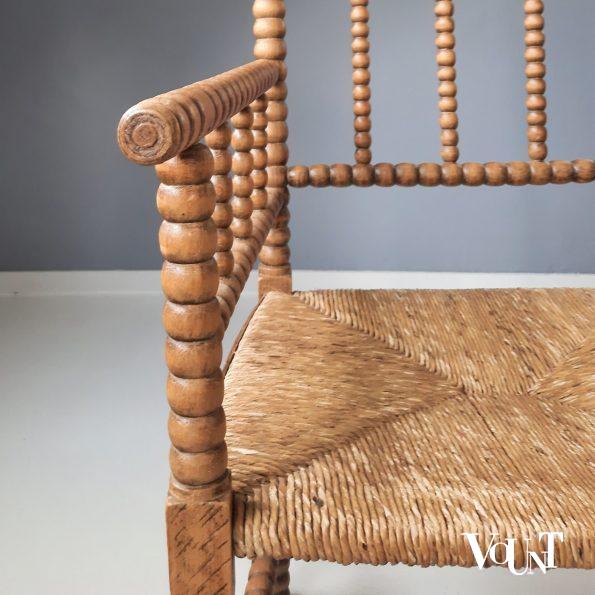 Nederlandse knobbelstoel of bobbin chair, 1e helft 20e eeuw