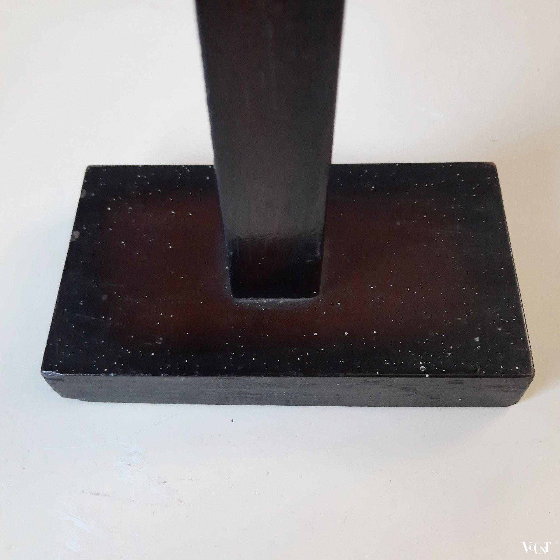 Set van 2 houten art deco kandelaars, jaren '30