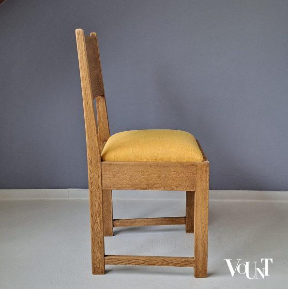 Set van 4 art deco eettafelstoelen, jaren '20/'30