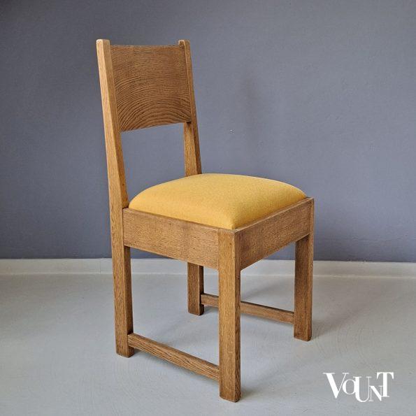Set van 4 art deco eettafelstoelen, jaren '20/'30