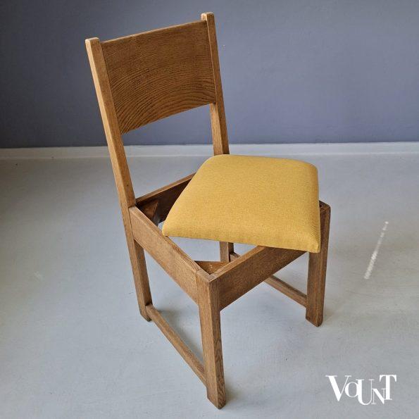 Set van 4 art deco eettafelstoelen, jaren '20/'30