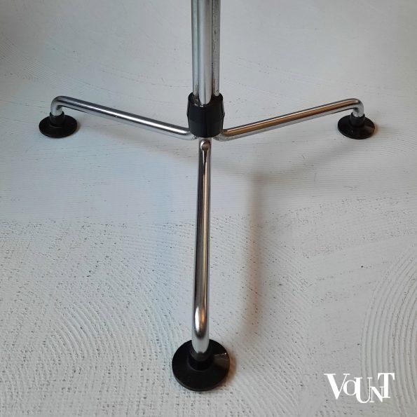 3 ronde bijzettafeltjes, Brabantia Home Steel, jaren '70