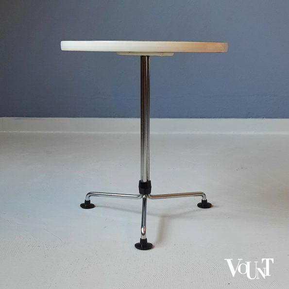 3 ronde bijzettafeltjes, Brabantia Home Steel, jaren '70