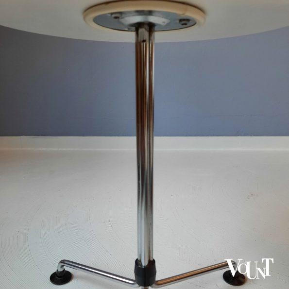 3 ronde bijzettafeltjes, Brabantia Home Steel, jaren '70