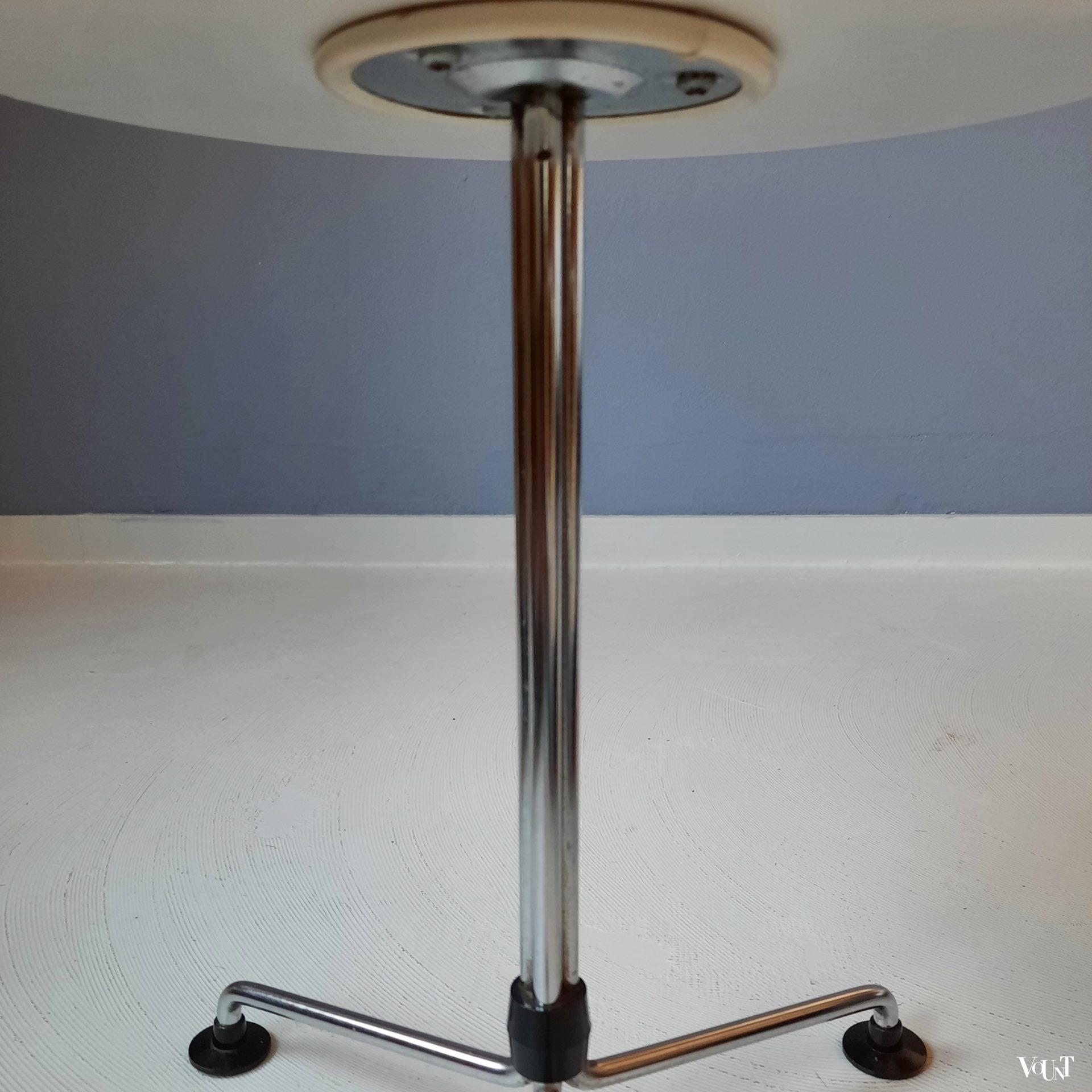 3 ronde bijzettafeltjes, Brabantia Home Steel, jaren '70