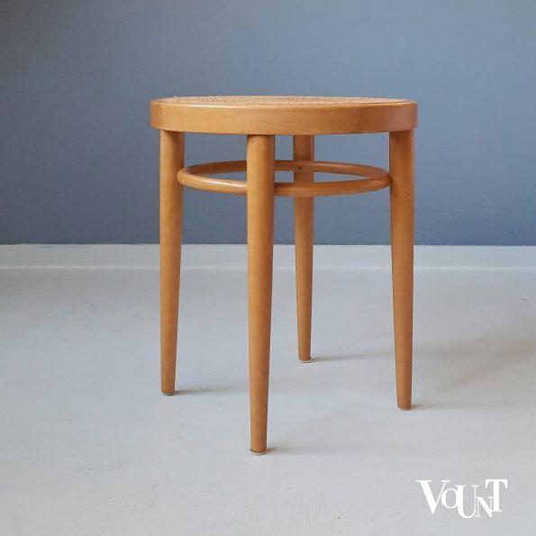 Originele blonde Thonet-kruk 214 RH, jaren '80