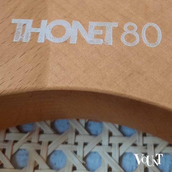 Originele blonde Thonet-kruk 214 RH, jaren '80