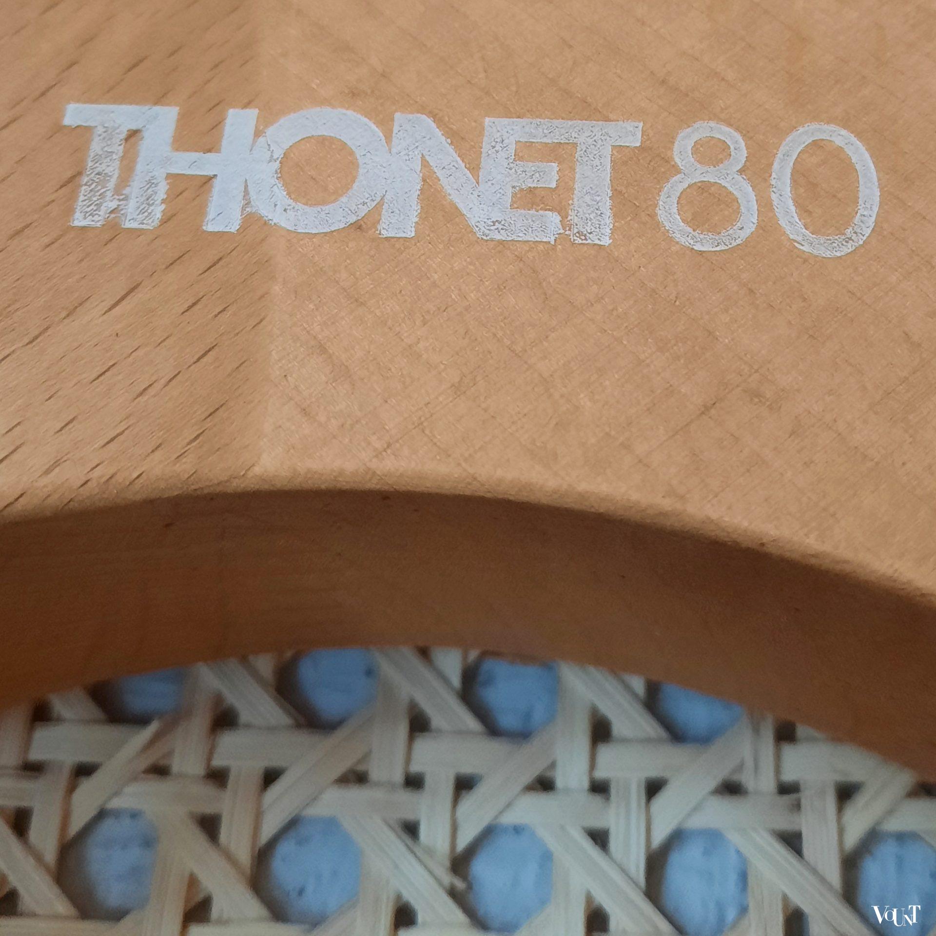 Originele blonde Thonet-kruk 214 RH, jaren '80