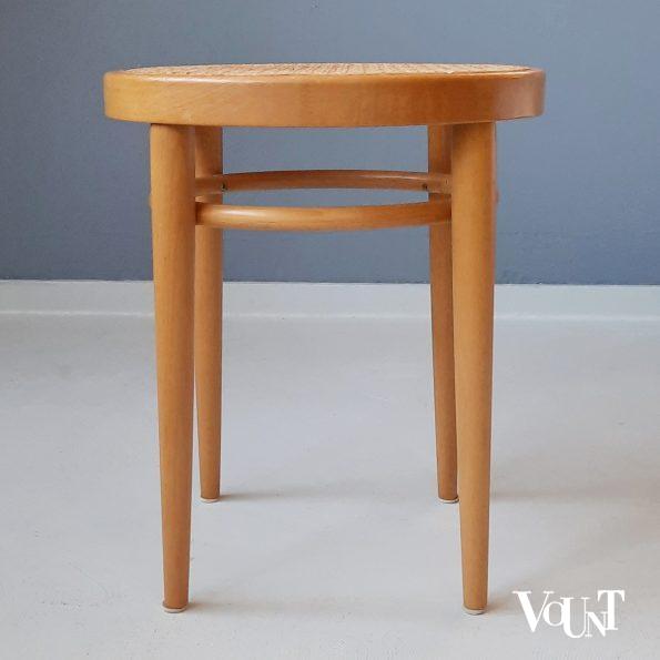 Originele blonde Thonet-kruk 214 RH, jaren '80