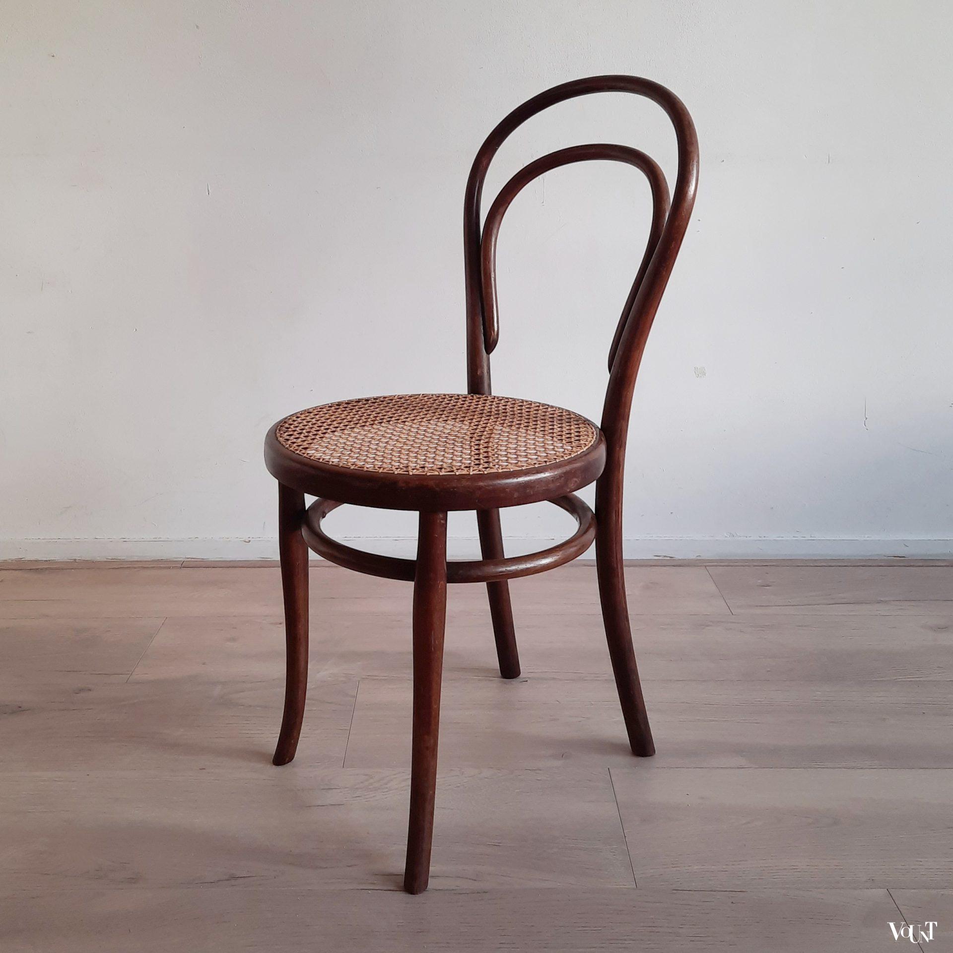 Set van 2 originele Thonet stoelen nr. 14, ca. 1910