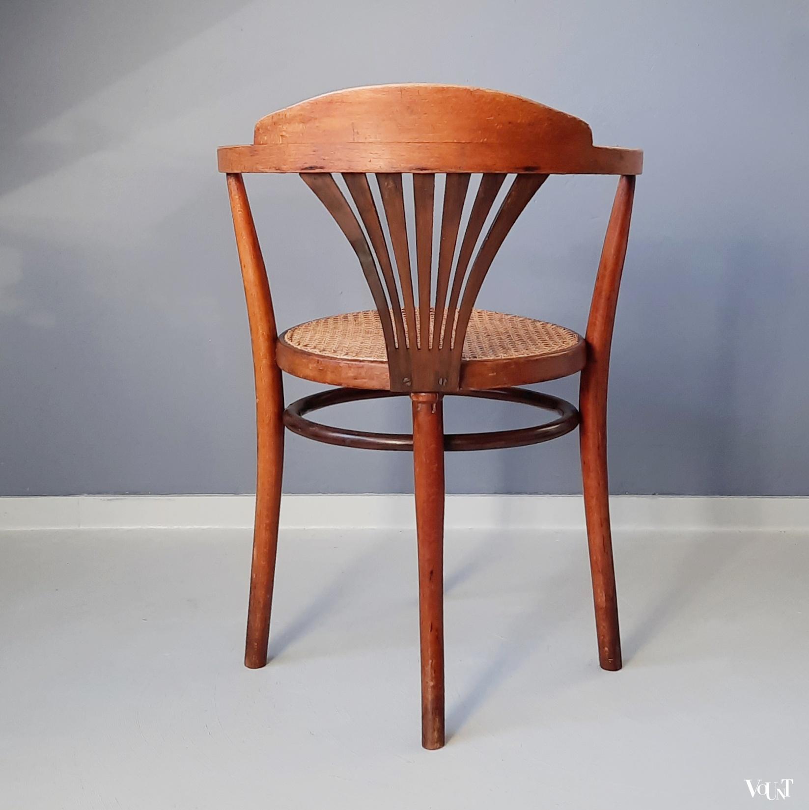 Antiek Thonet bureaustoeltje, rond 1900