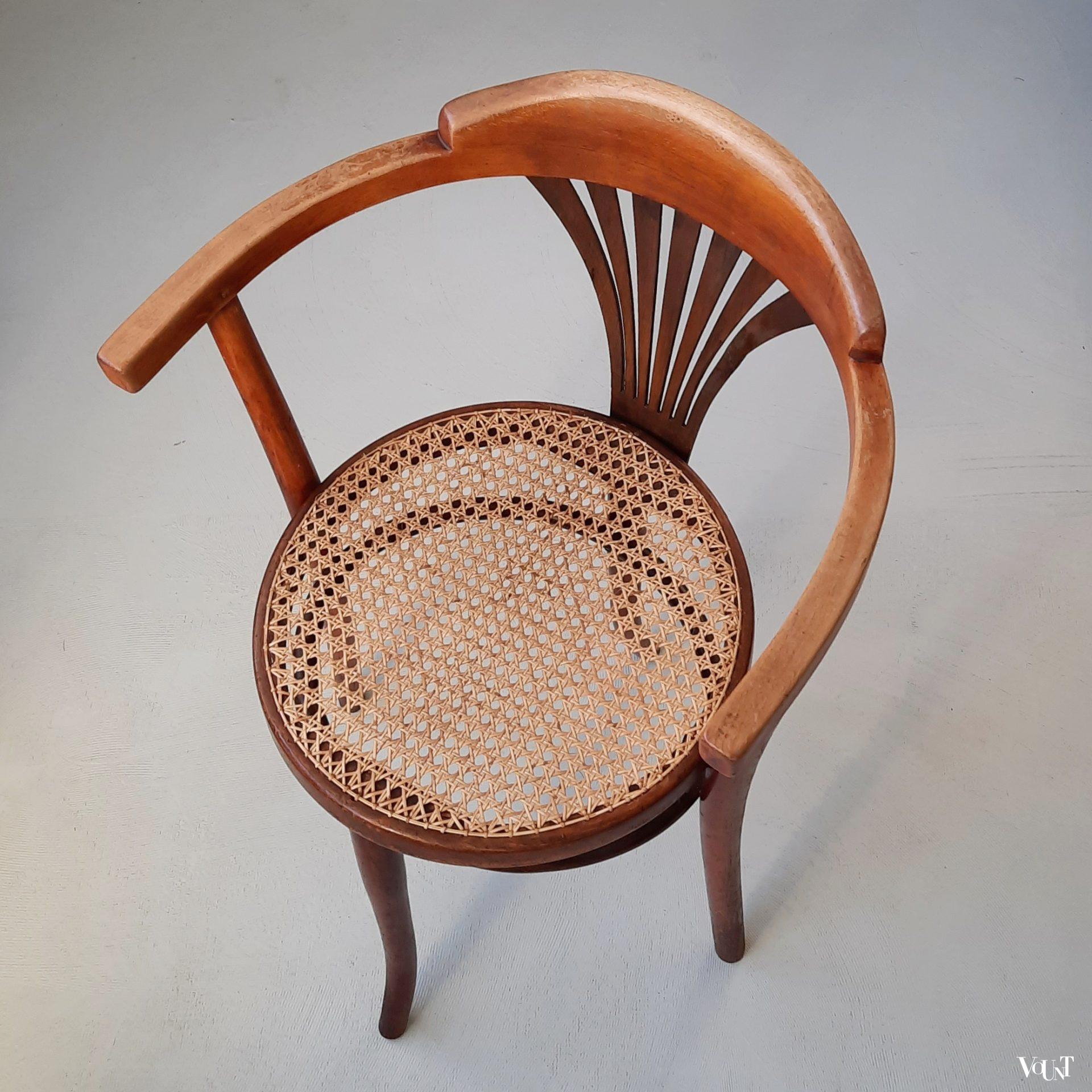 Antiek Thonet bureaustoeltje, rond 1900
