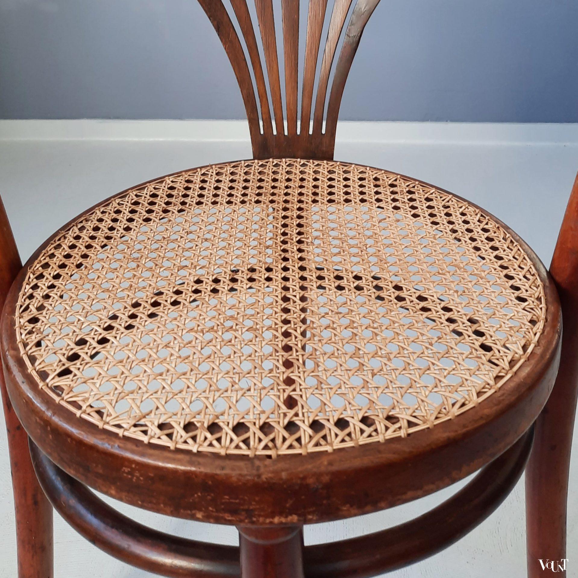 Antiek Thonet bureaustoeltje, rond 1900