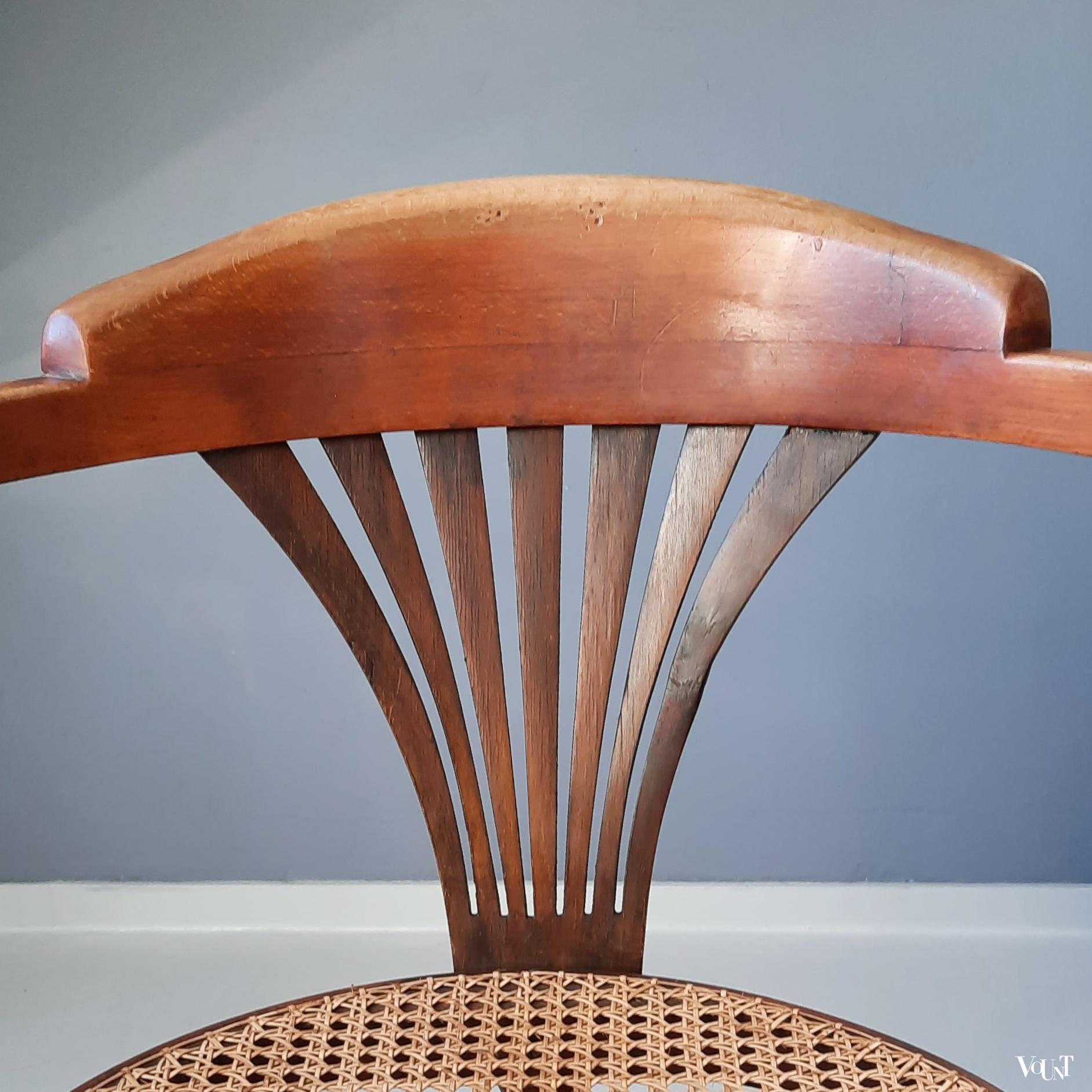 Antiek Thonet bureaustoeltje, rond 1900