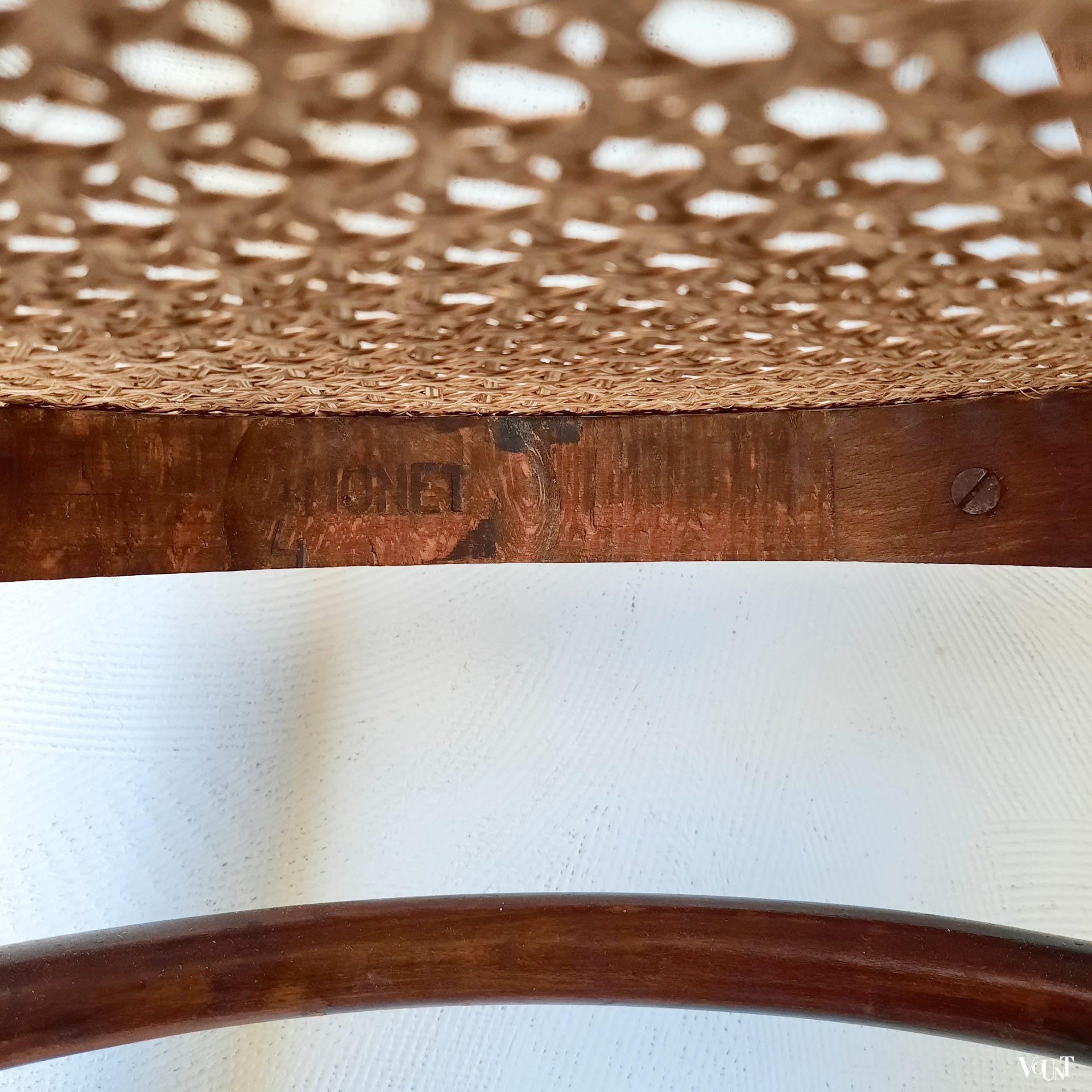 Antiek Thonet bureaustoeltje, rond 1900