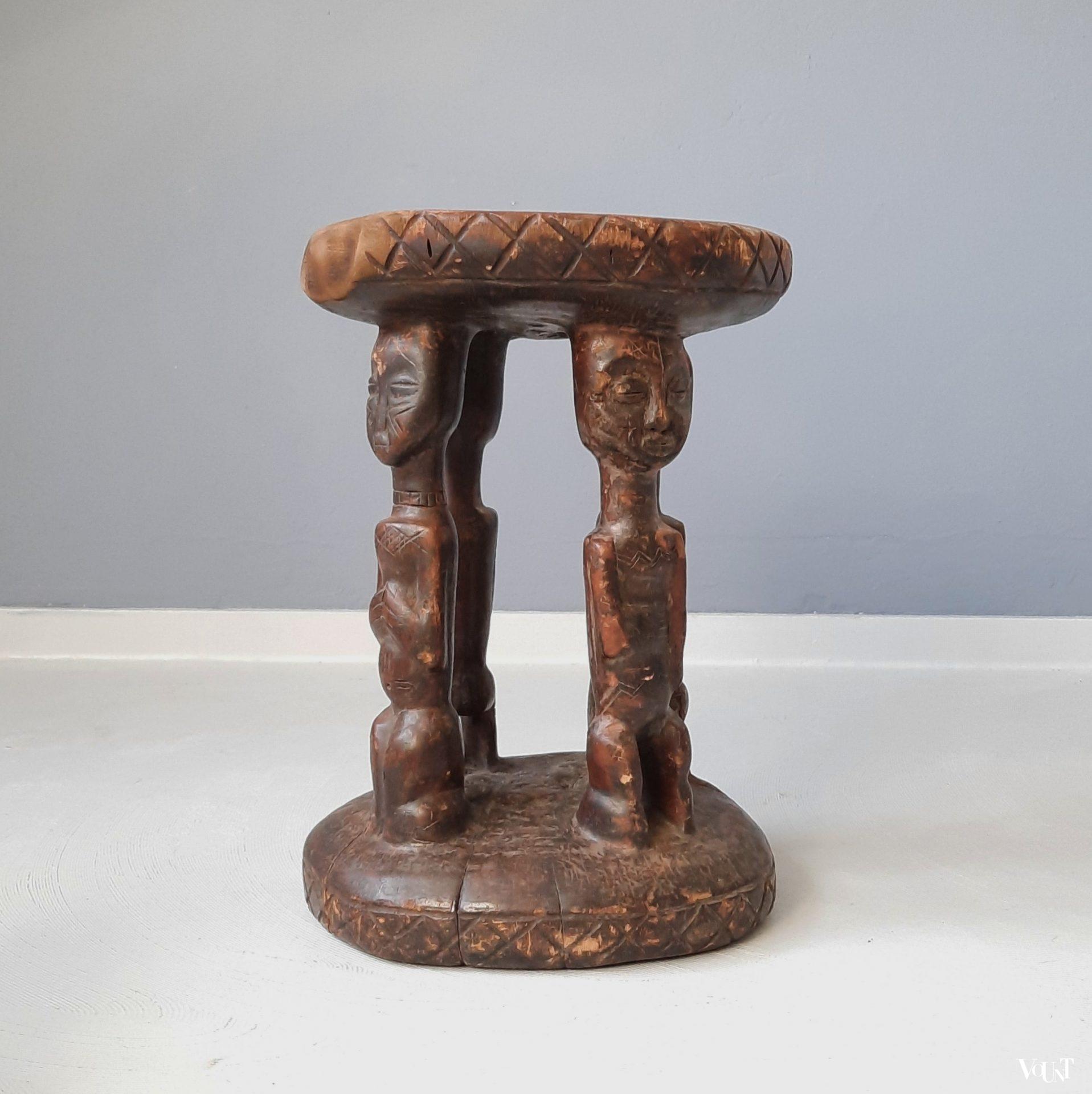 Afrikaanse houten kruk, jaren '60/'70