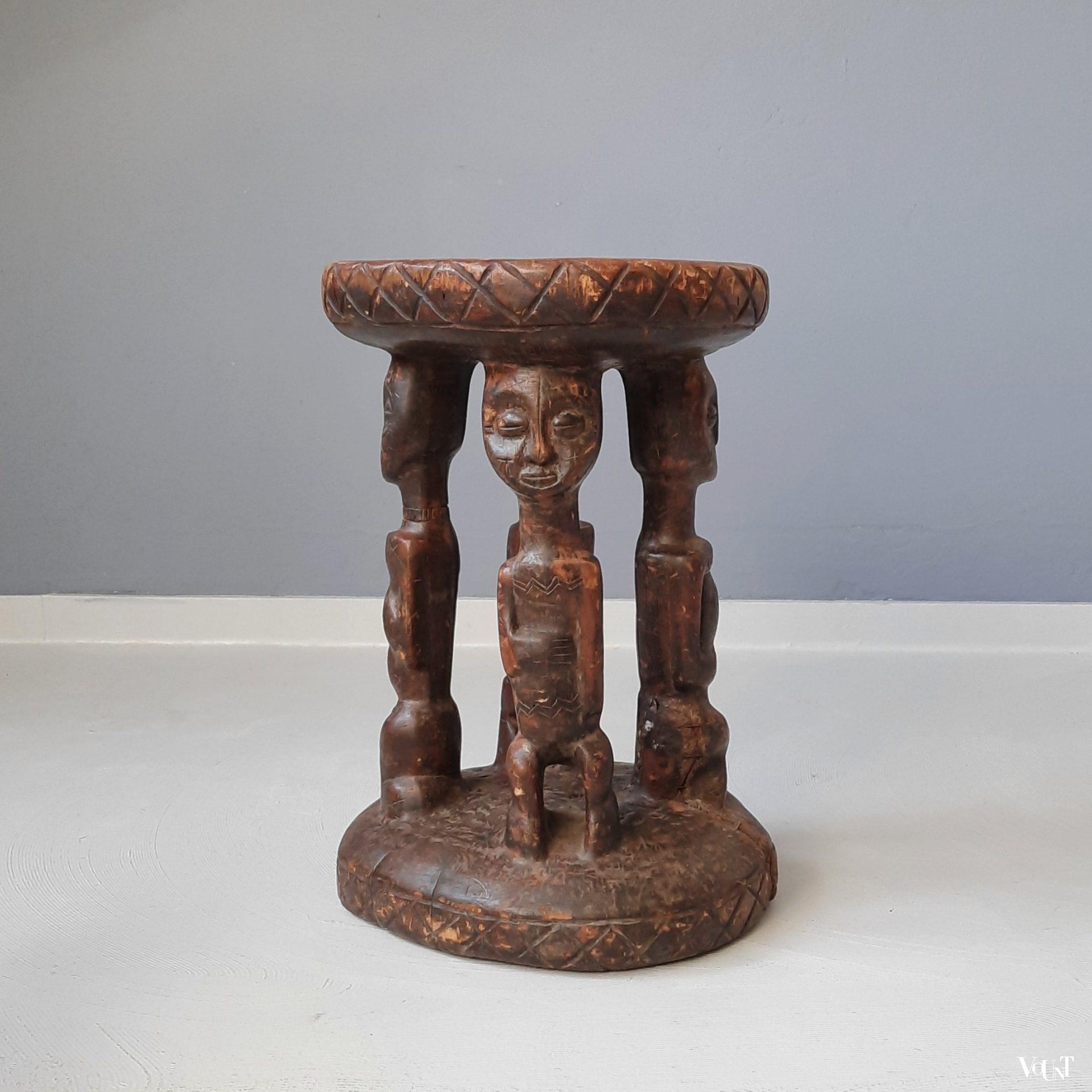 Afrikaanse houten kruk, jaren '60/'70