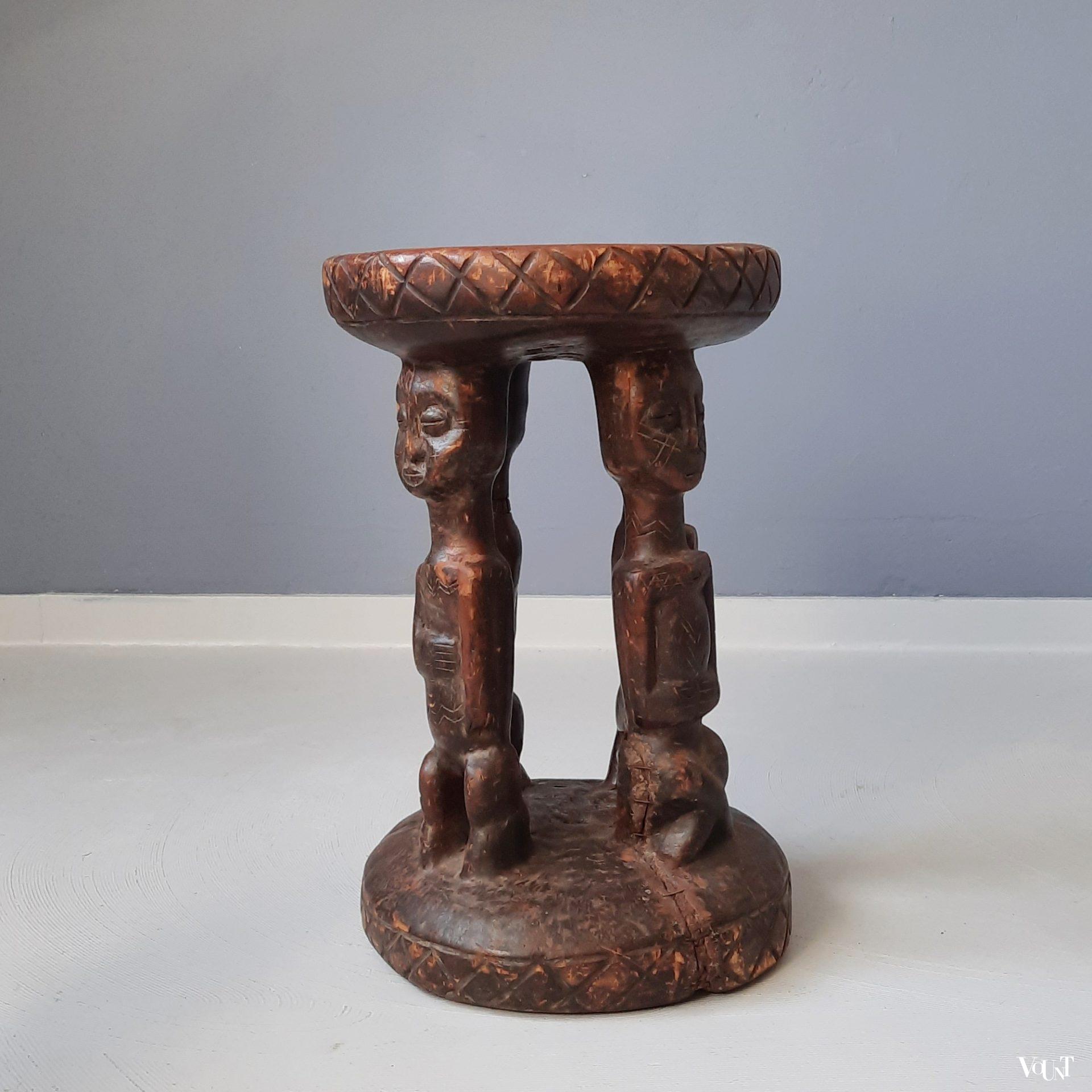 Afrikaanse houten kruk, jaren '60/'70