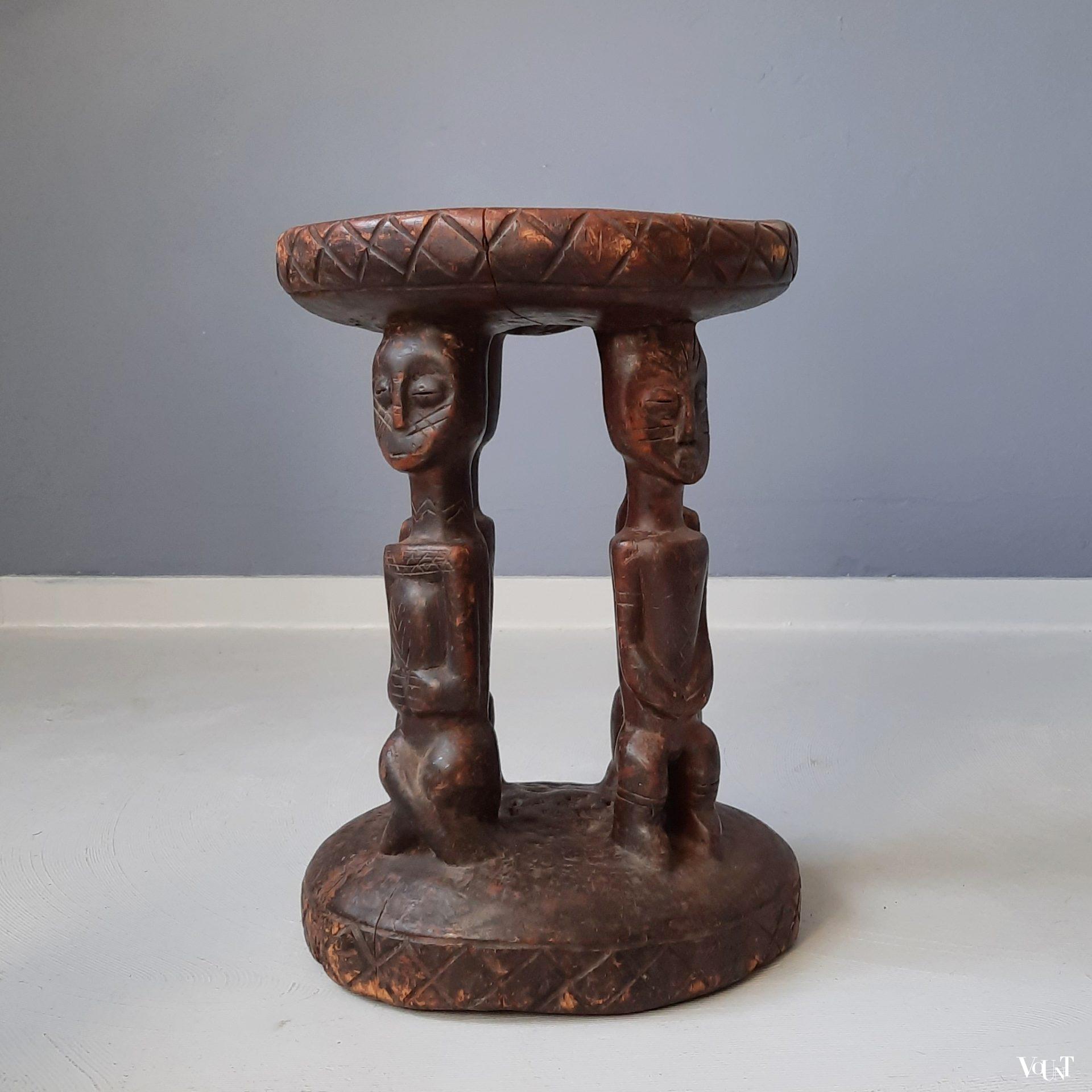 Afrikaanse houten kruk, jaren '60/'70