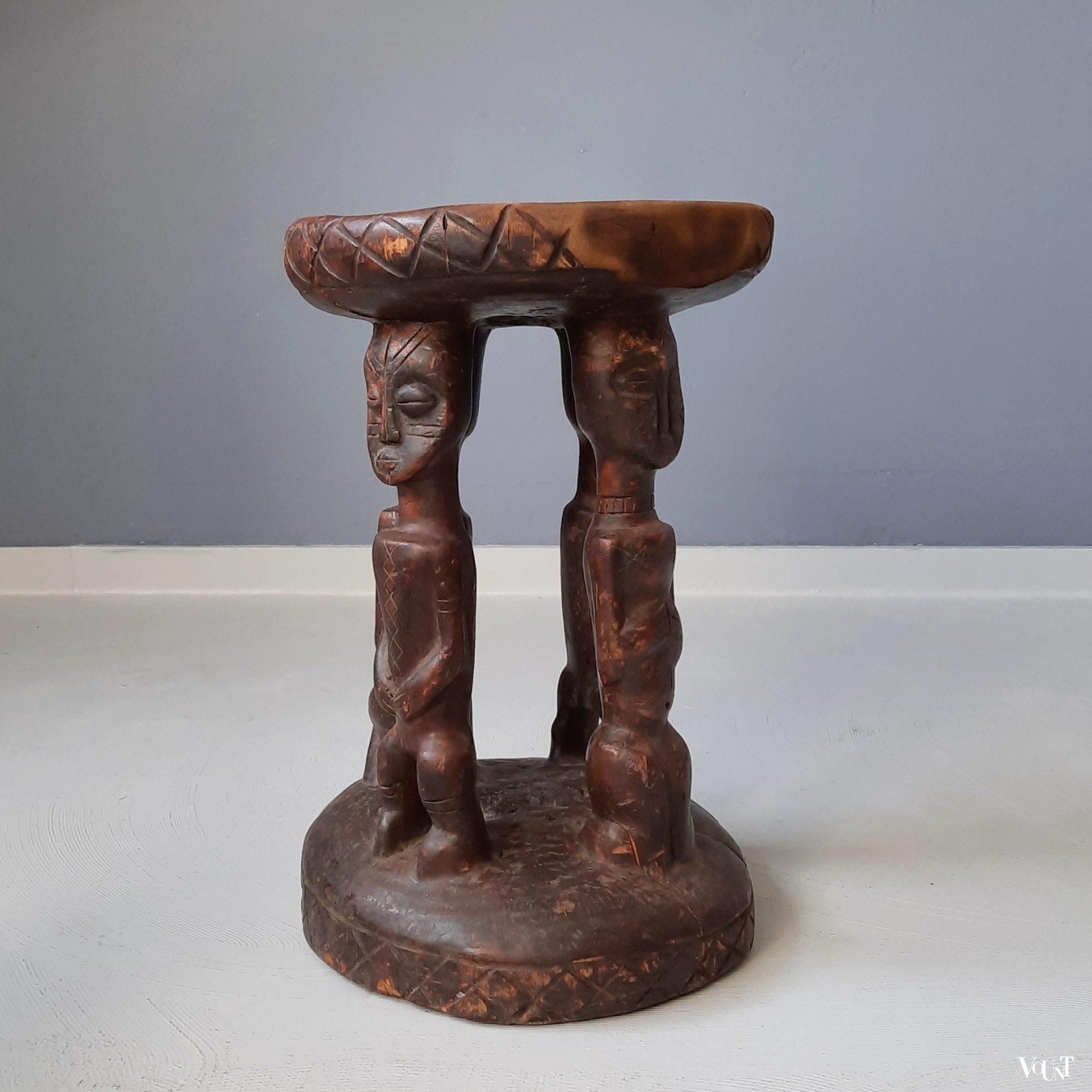 Afrikaanse houten kruk, jaren '60/'70