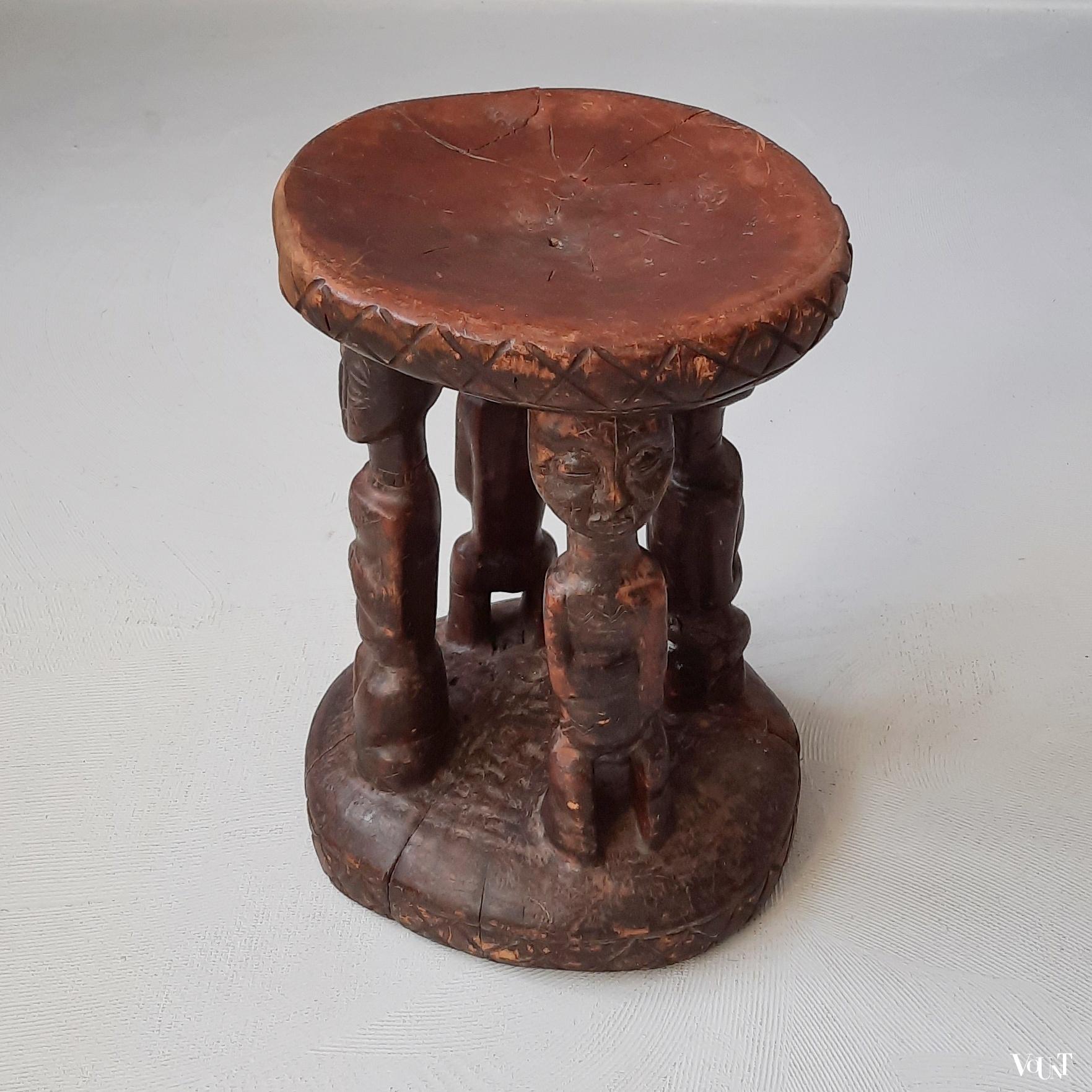 Afrikaanse houten kruk, jaren '60/'70