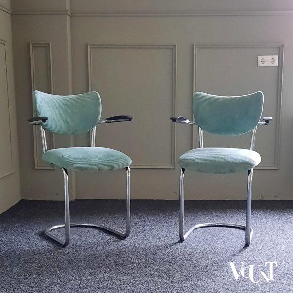 Set van 2 stoelen 3011 van Gebr. De Wit (Schiedam), jaren '60