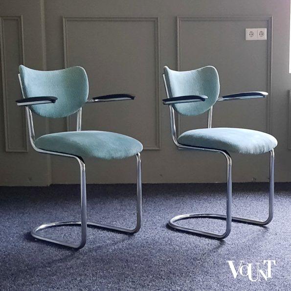 Set van 2 stoelen 3011 van Gebr. De Wit (Schiedam), jaren '60