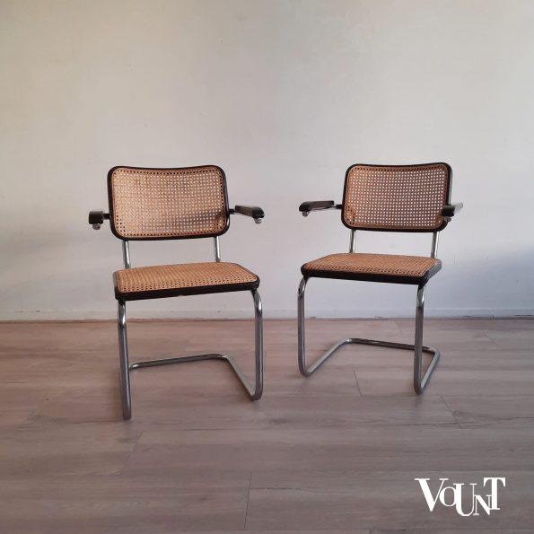 Set van 2 originele S64 stoelen, Marcel Breuer voor Thonet, jaren '80