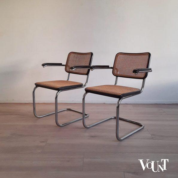 Set van 2 originele S64 stoelen, Marcel Breuer voor Thonet, jaren '80