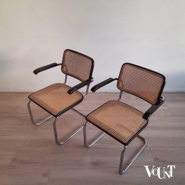 Set van 2 originele S64 stoelen, Marcel Breuer voor Thonet, jaren '80