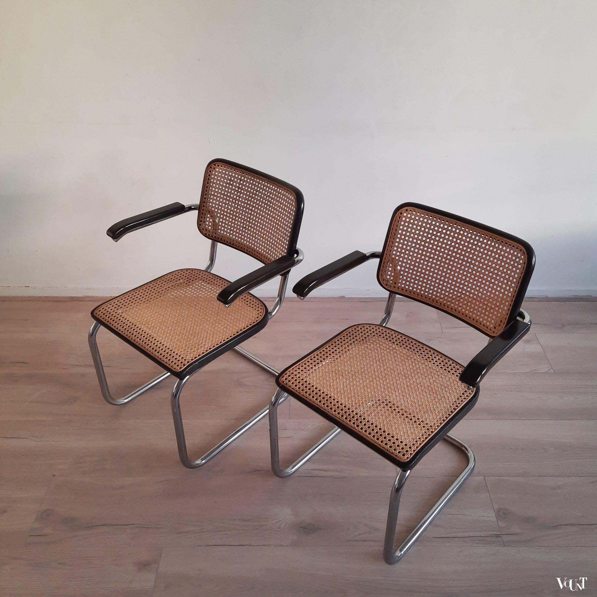 Set van 2 originele S64 stoelen, Marcel Breuer voor Thonet, jaren '80