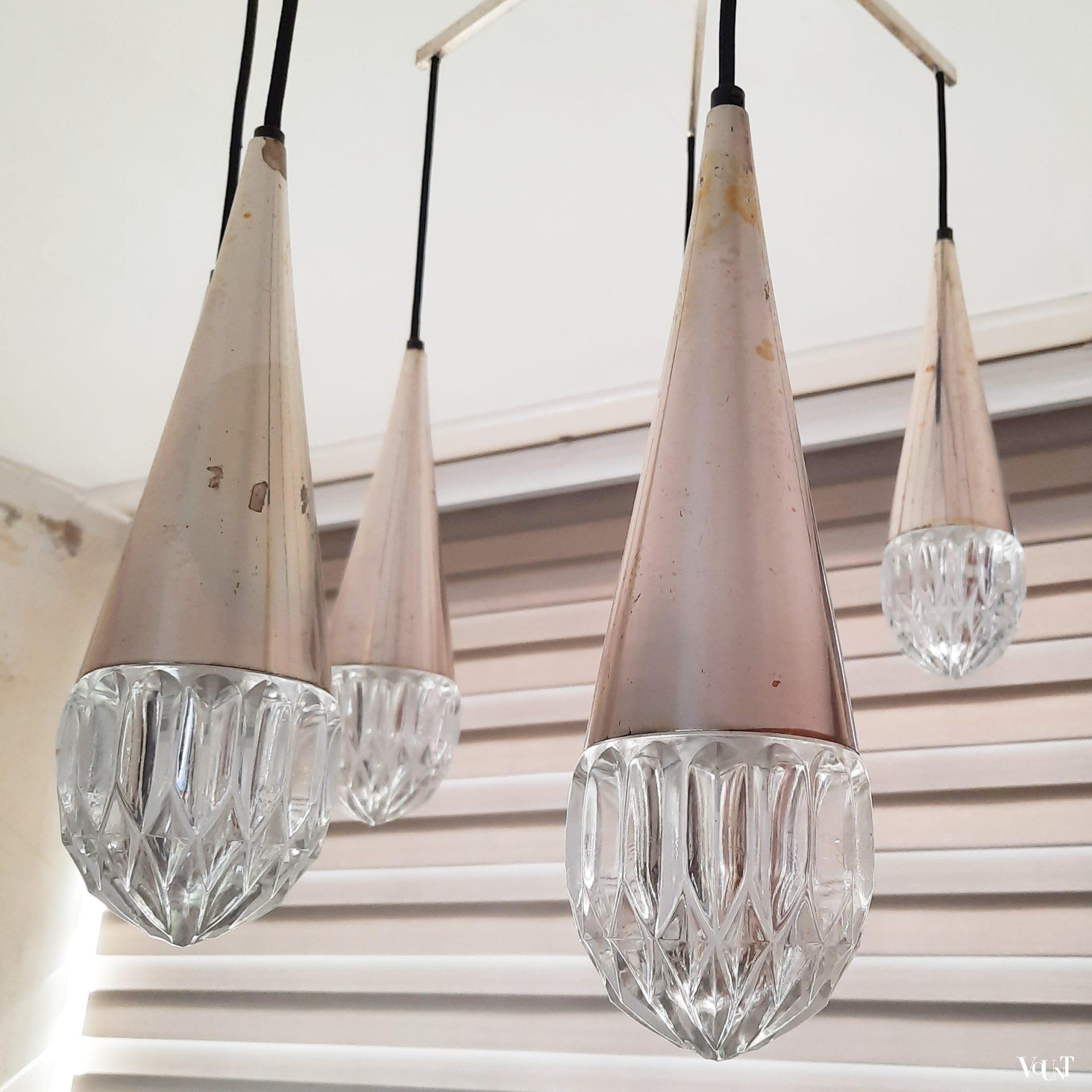 Cascadelamp Kaiser Leuchten, jaren '60