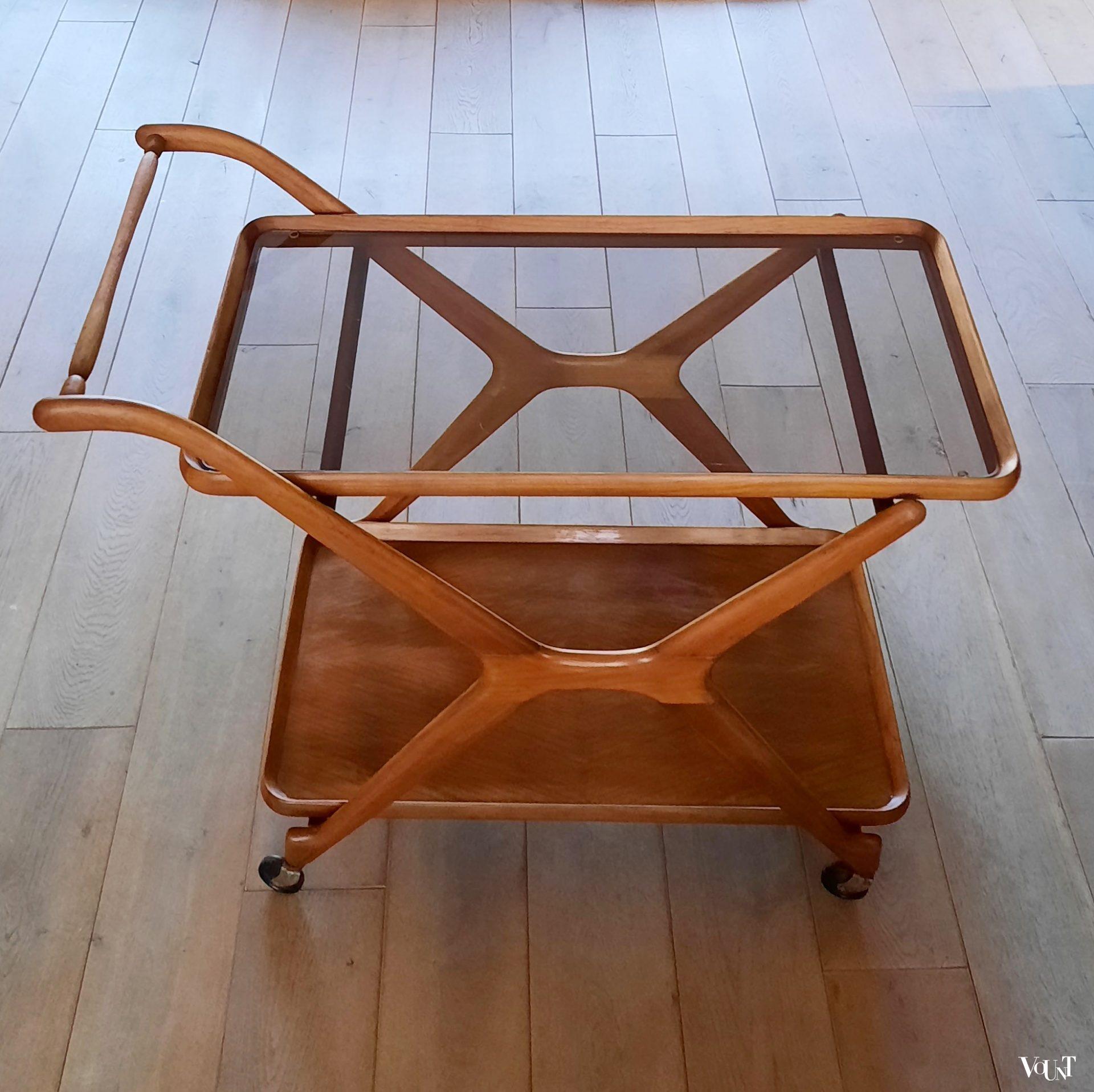 Serveerwagen / serving trolley nr. 942, meubelfabriek De Ster, jaren '50