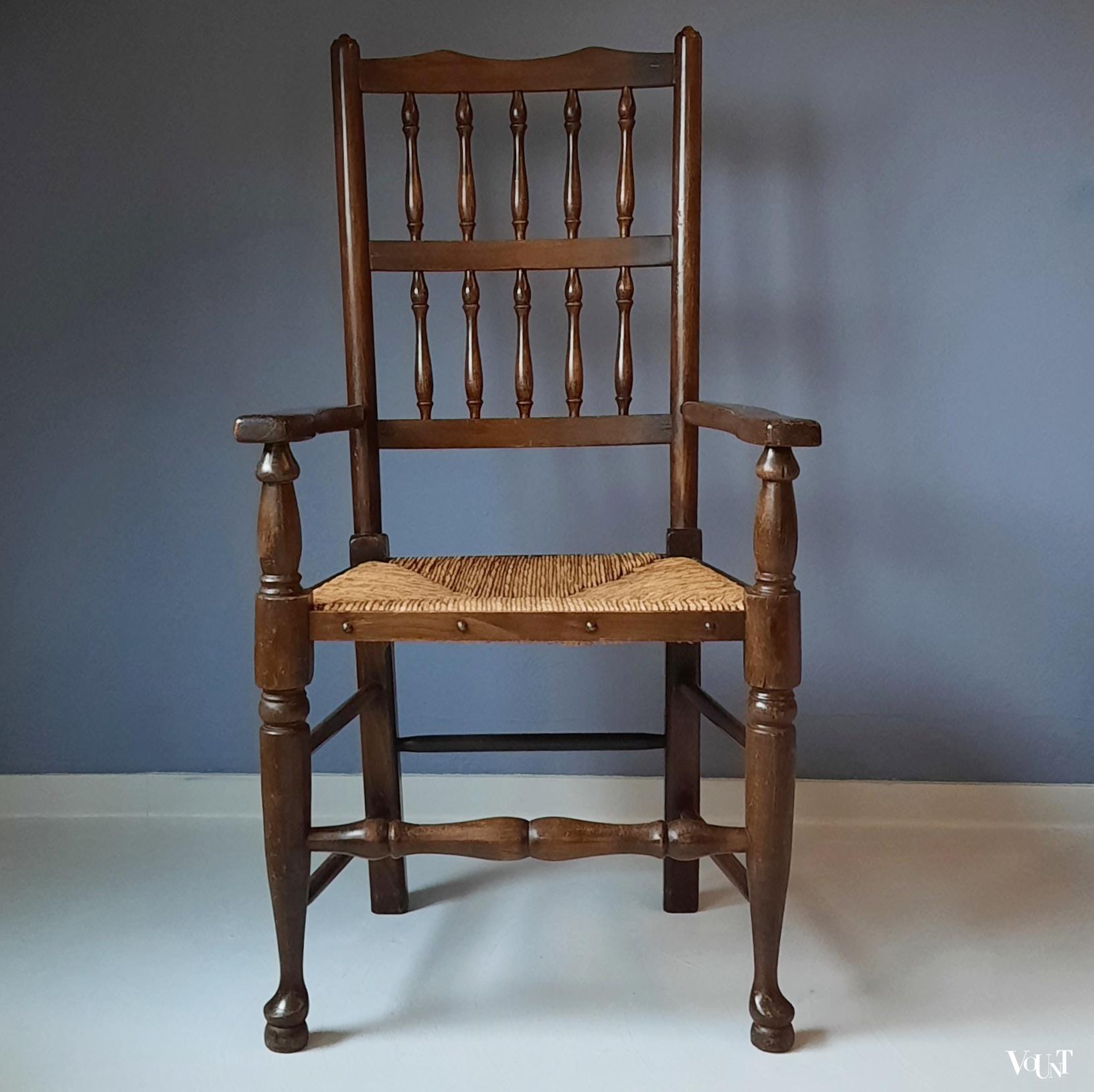 Vintage Lancashire Spindle Back Chair