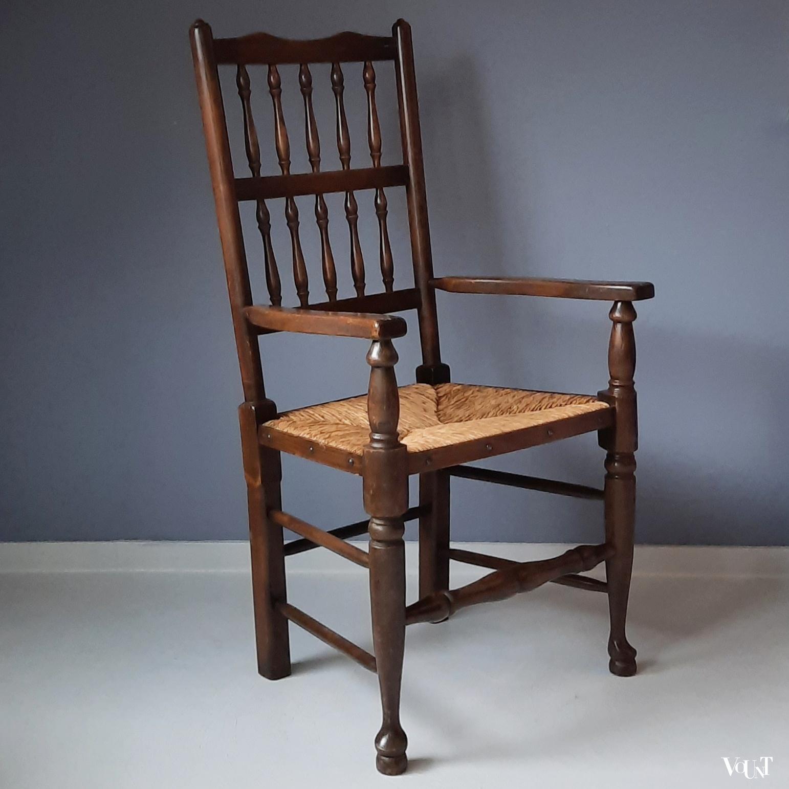 Vintage Lancashire Spindle Back Chair