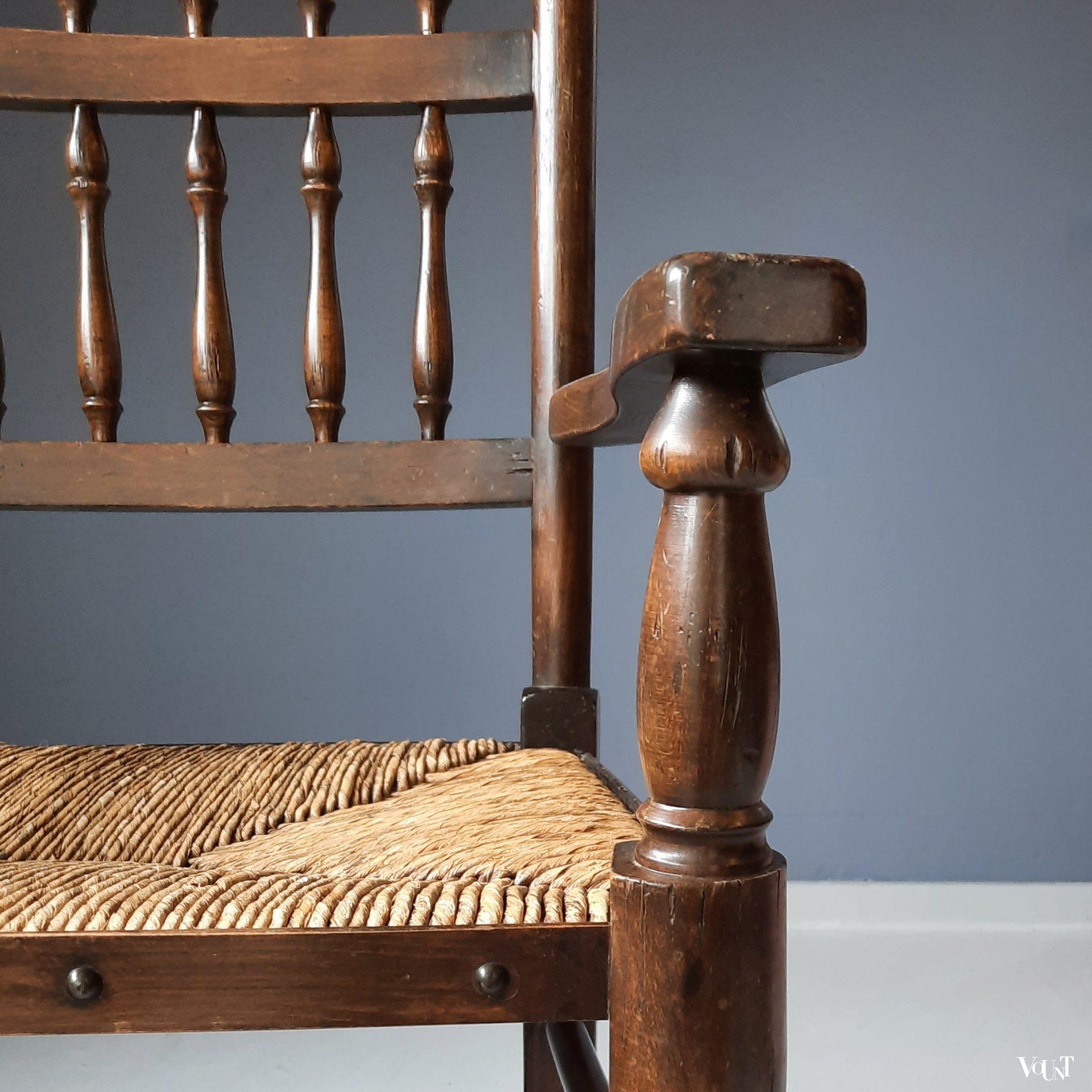 Vintage Lancashire Spindle Back Chair