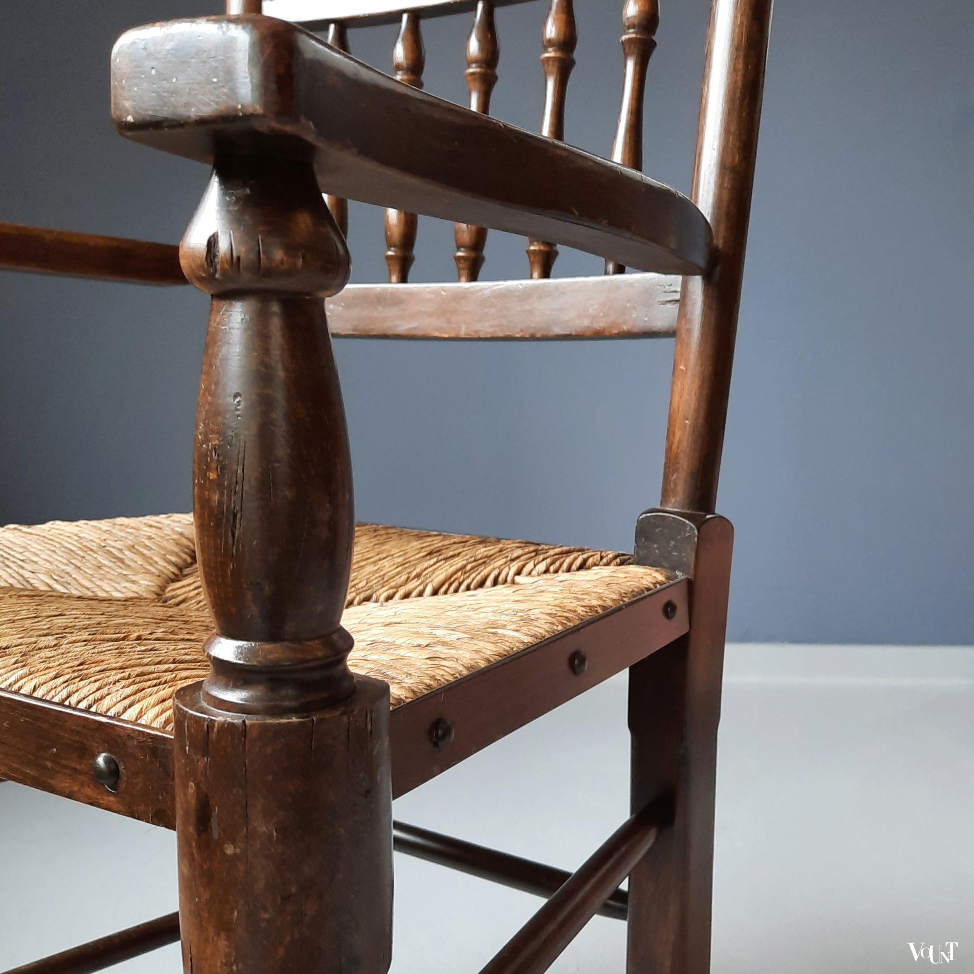 Vintage Lancashire Spindle Back Chair