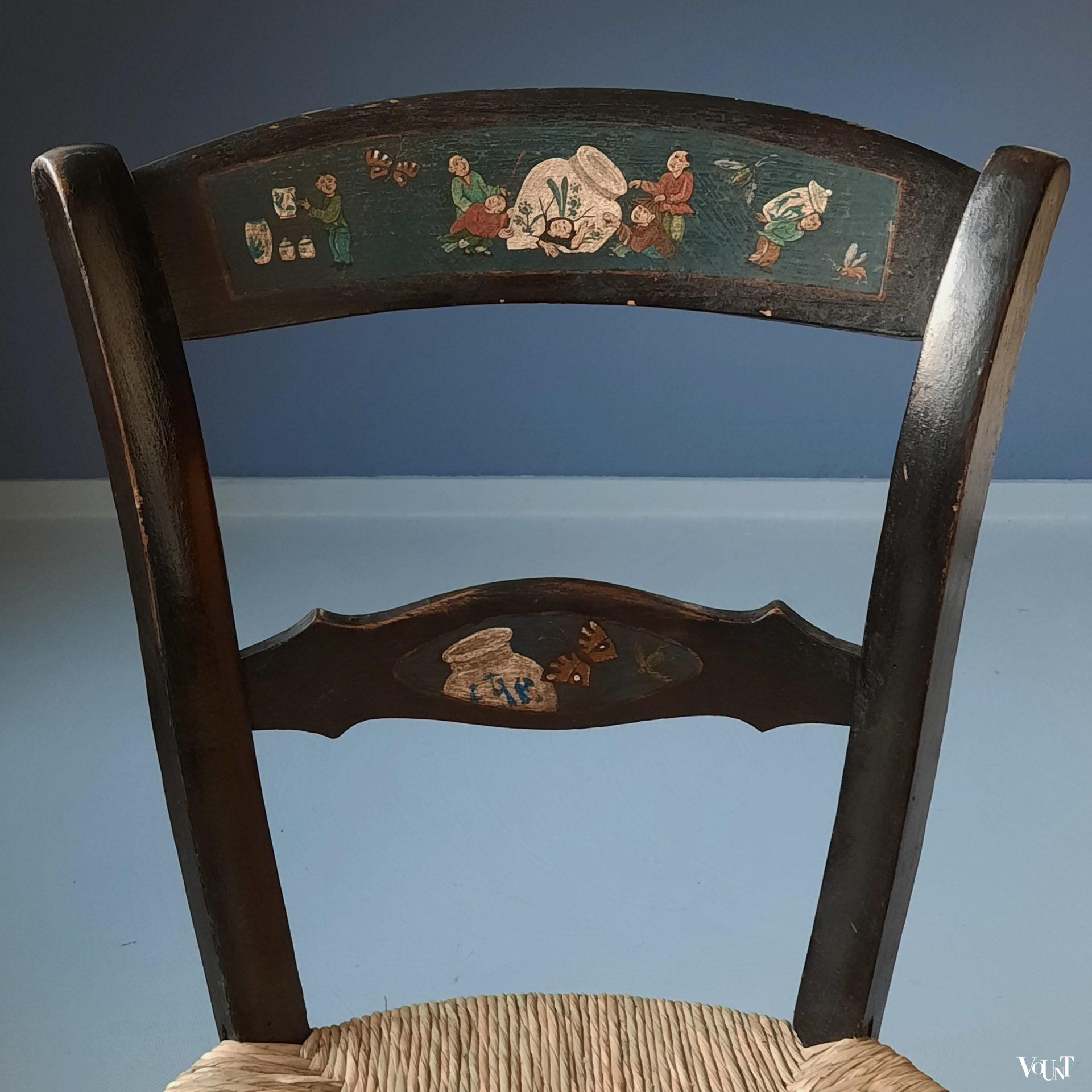 Chinoiserie stoeltje, 2e helft 19e eeuw