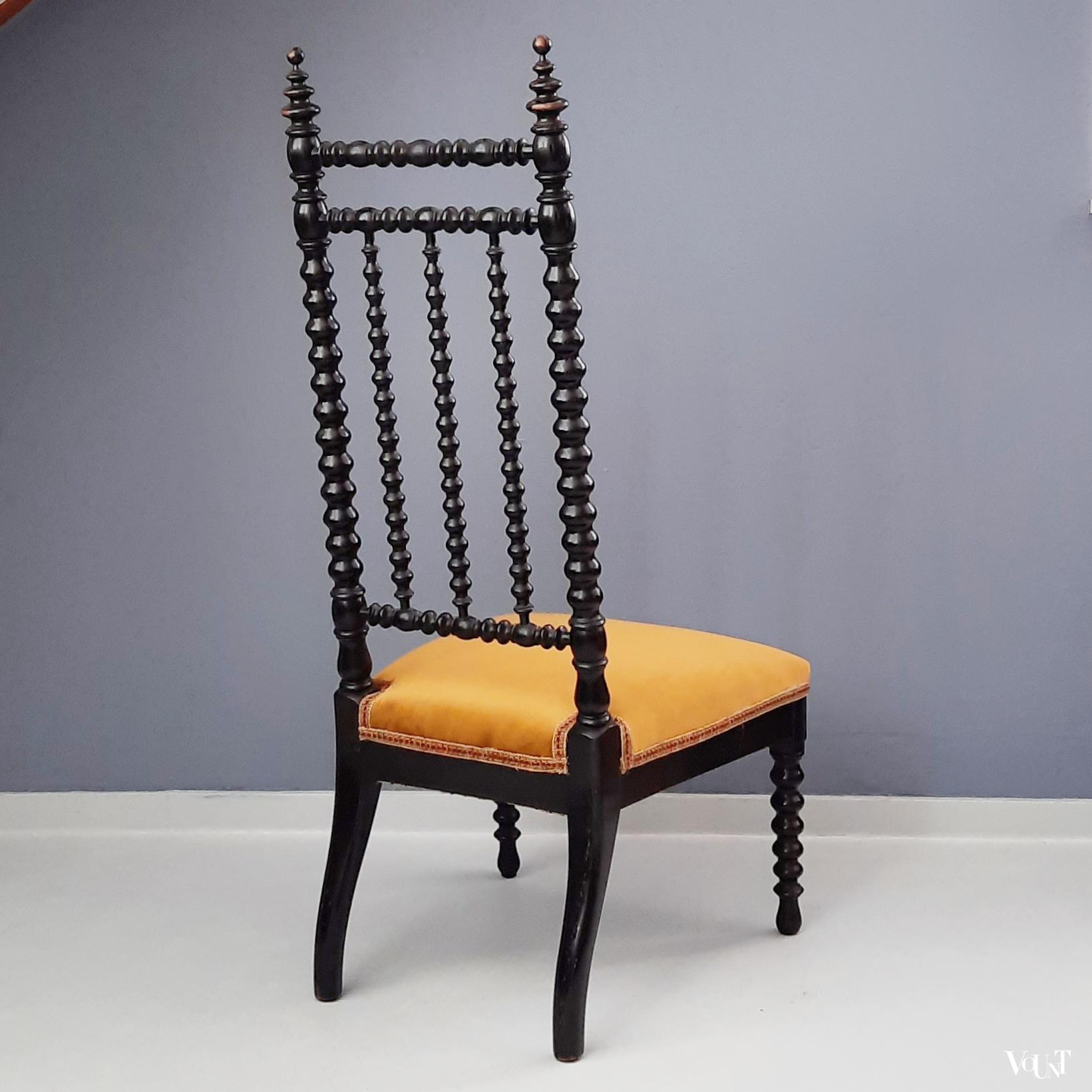 Franse Napoleon III bobbin stoel, 19e eeuw