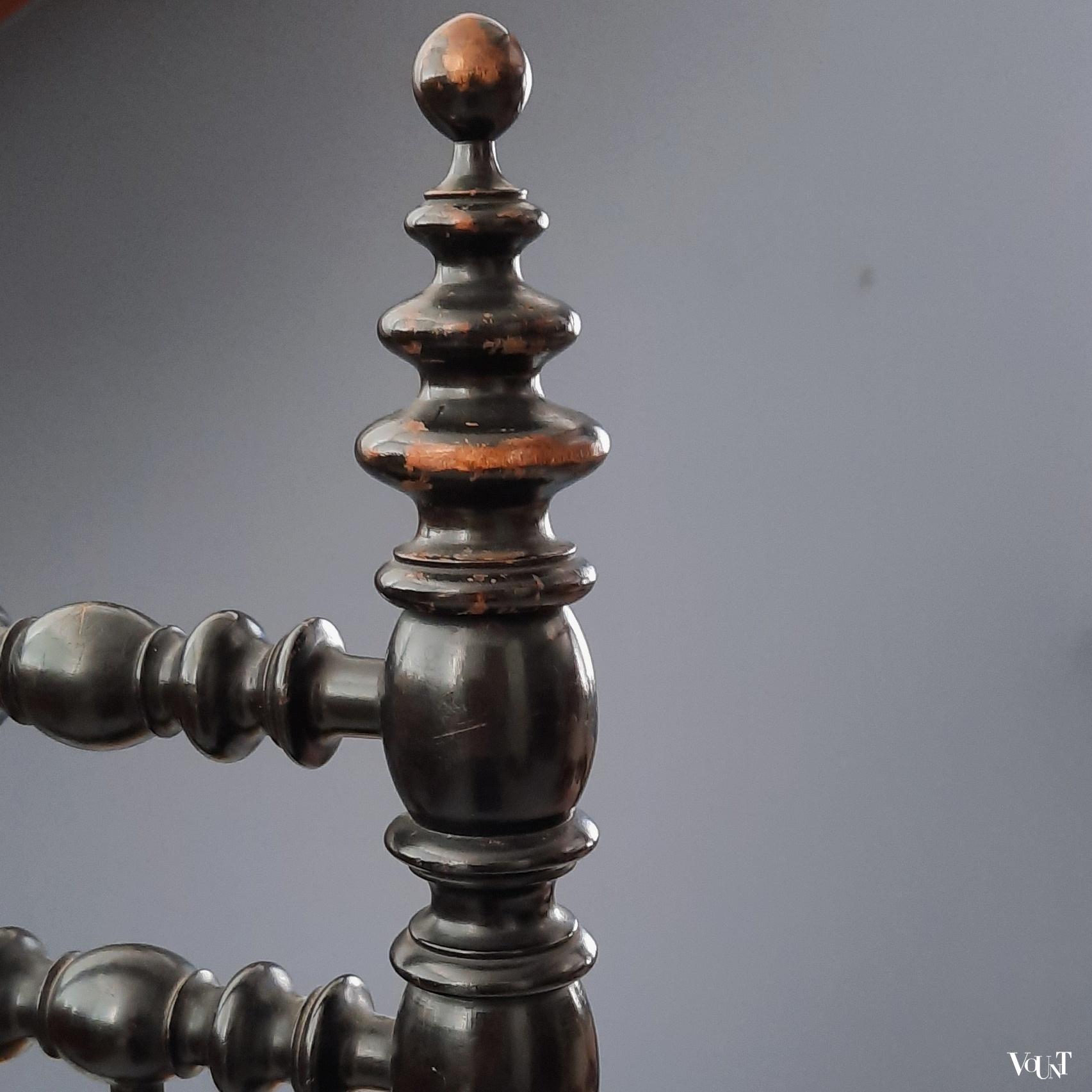 Franse Napoleon III bobbin stoel, 19e eeuw