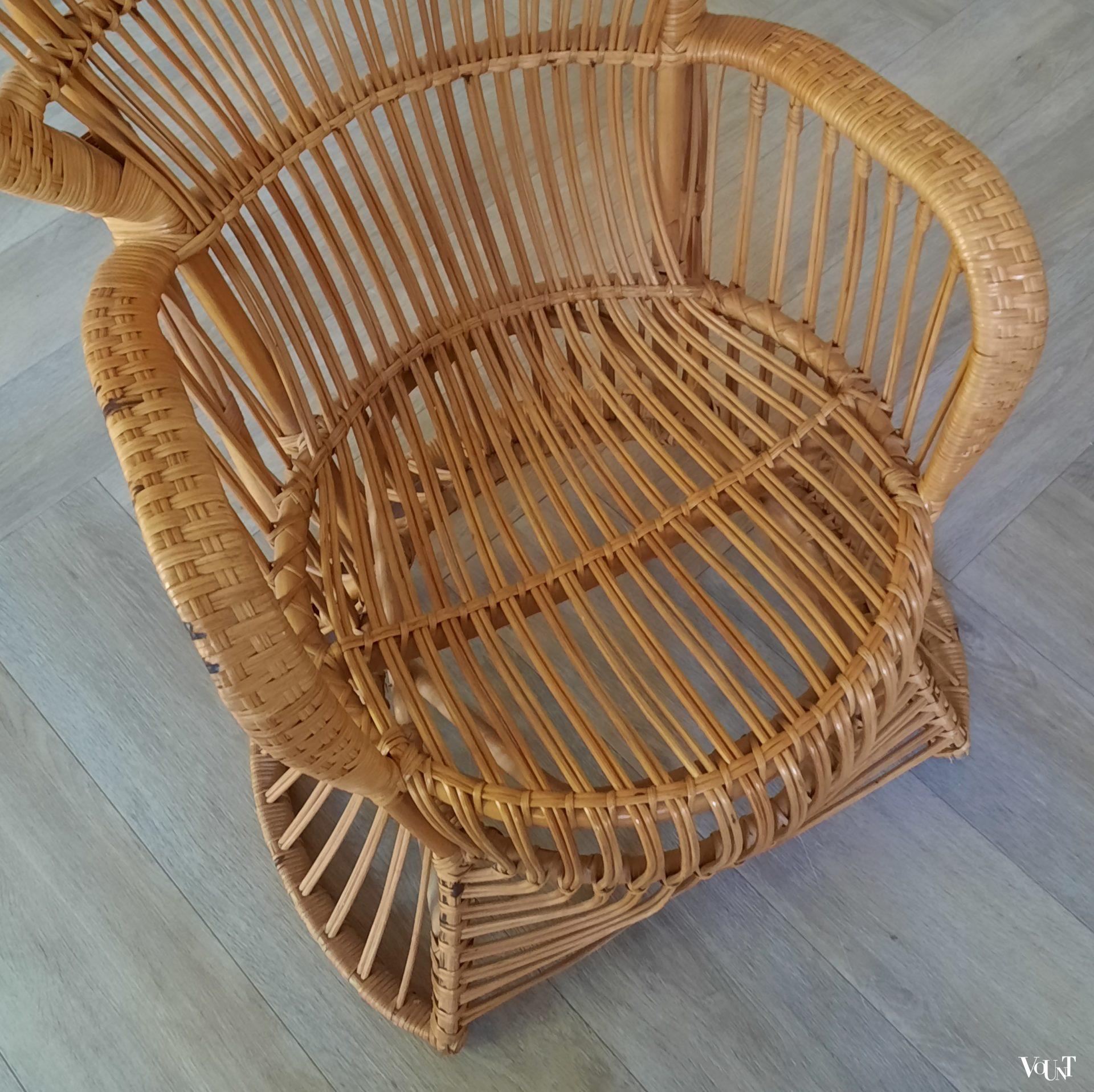 Rotan pauwstoel, Rohé Noordwolde, jaren '60