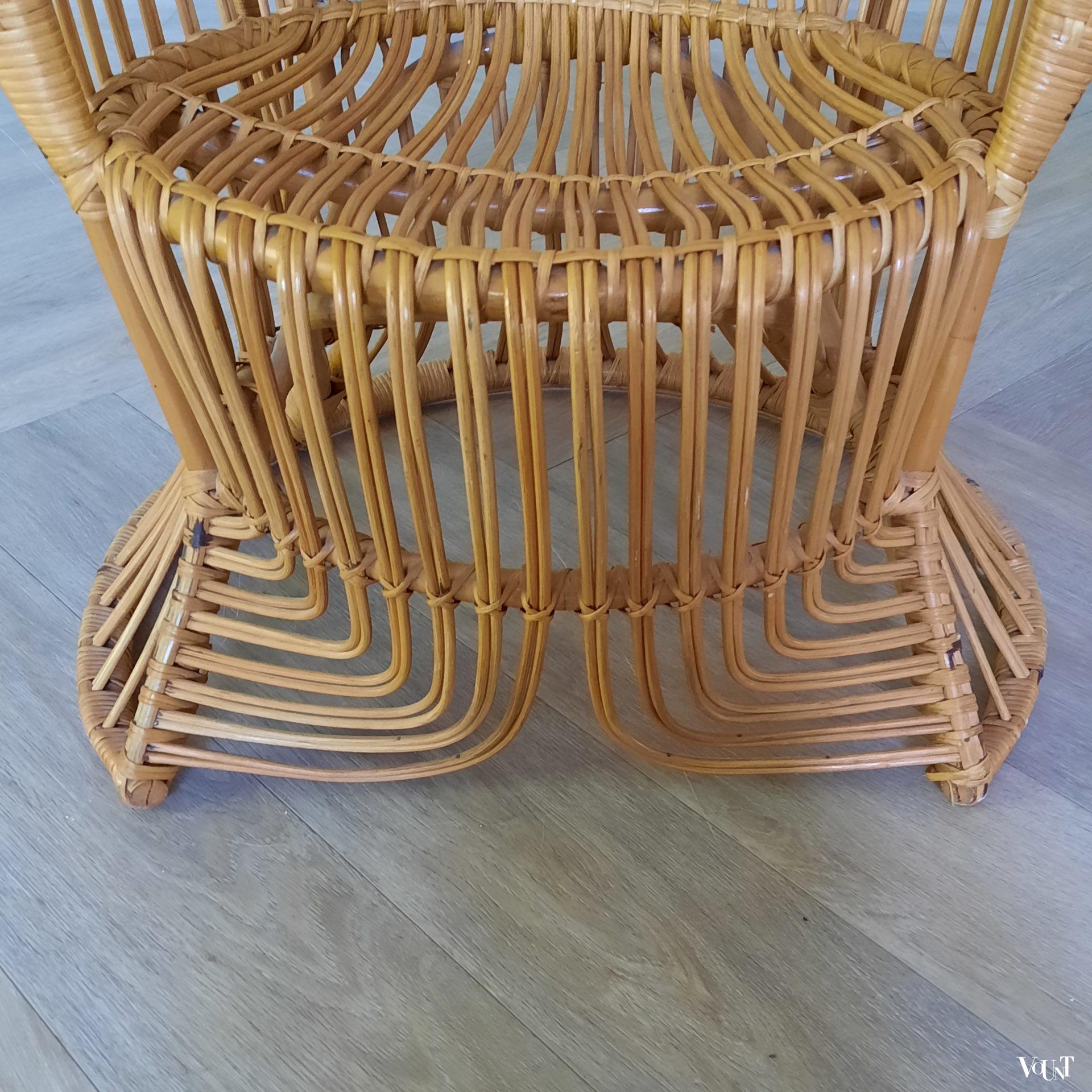 Rotan pauwstoel, Rohé Noordwolde, jaren '60