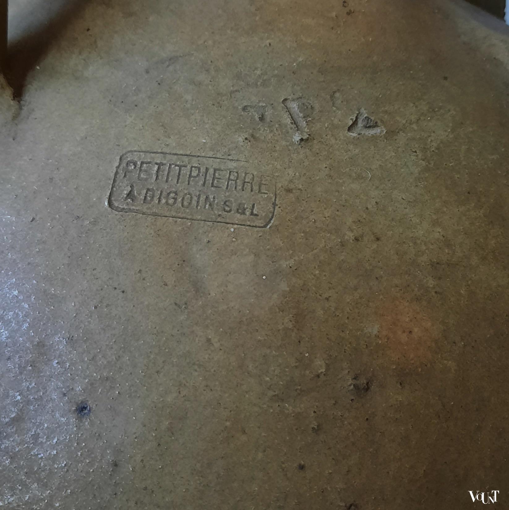 Aardewerken kruik Petitpierre, Frankrijk, begin 1900