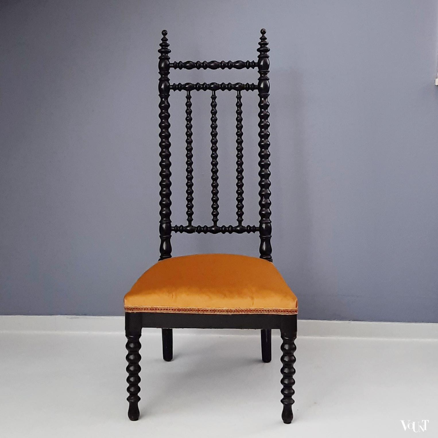 Franse Napoleon III bobbin stoel, 19e eeuw