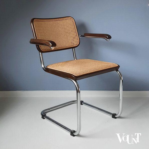 Bruine S64 stoel, Marcel Breuer voor Thonet, jaren '60